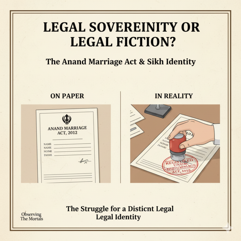 More Than a Ceremony: The Anand Marriage Act and the Politics of Religious Identity